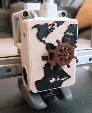 A1 & A1 mini Hotend Face Plate Cover Ship Travel