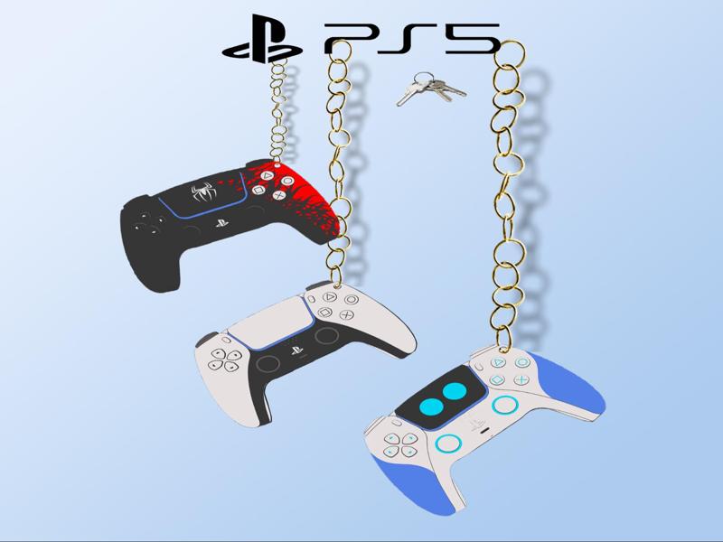 PlayStation controller keychain