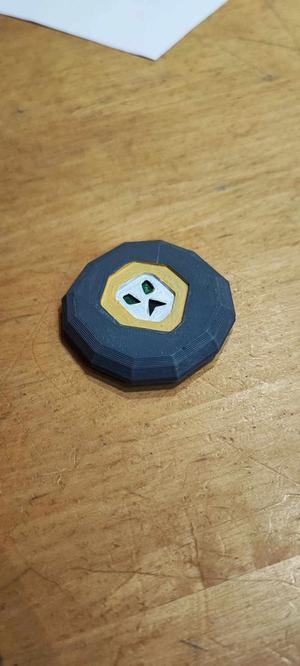 Chaos rune fridge magnet from runescape