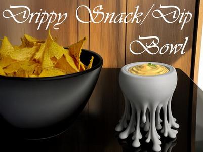 LiquiForm: The Drippy Snack/Dip Bowl