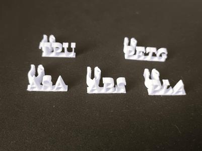 Filament clips with name