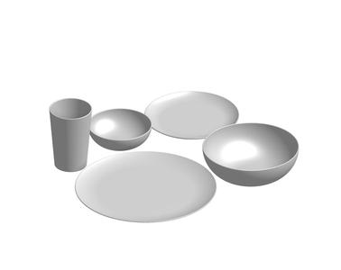 Dinnerware Set Complete with Cups Bowls and Plates