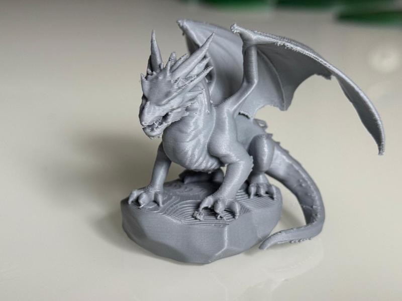 Miniature Dragon on a Stone