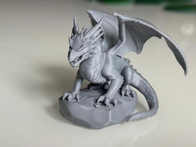 Miniature Dragon on a Stone