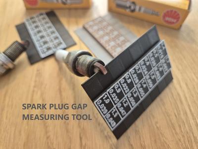 Spark plug gap measuring tool