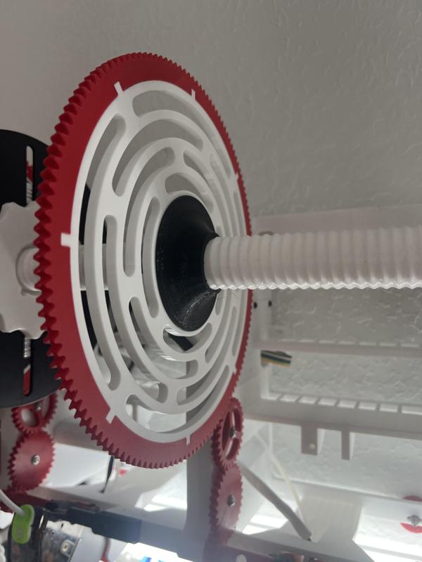 Large Spool Gear for Python with TPU Gear