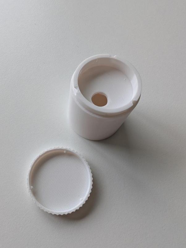 Round Pill Box with Snap Fit lid
