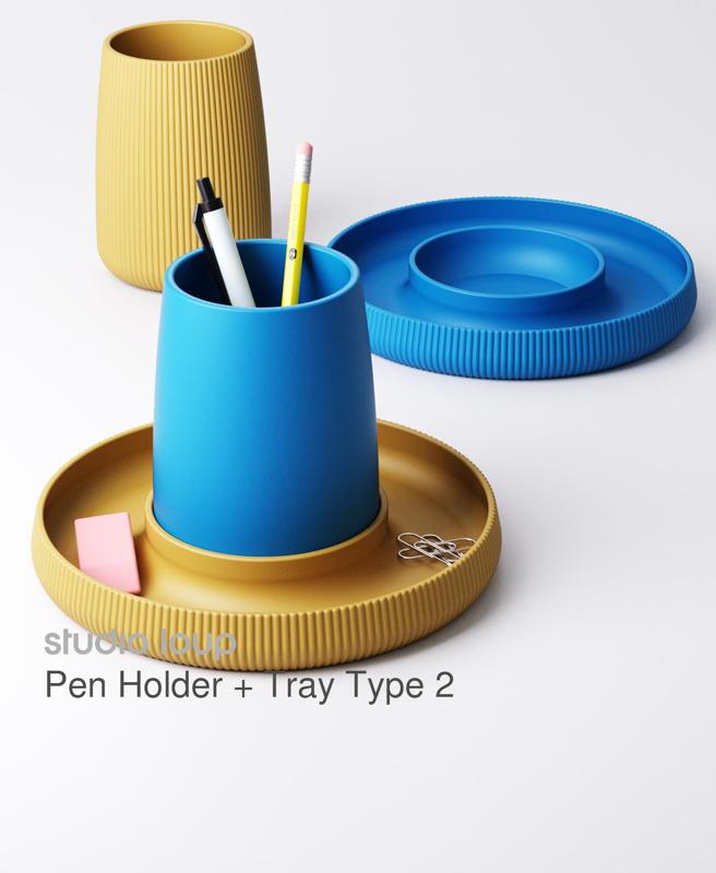 Pen Holder + Tray Type 2