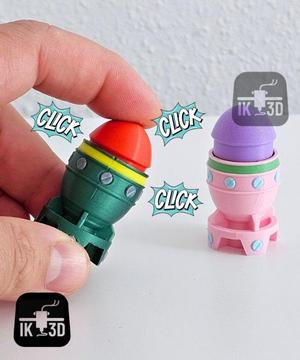 Mini Nuke Clicker Fidget Toy / Keychain / 3MF Included