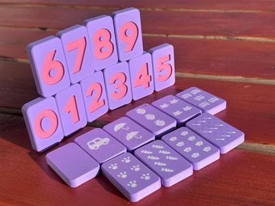 numbers learn card