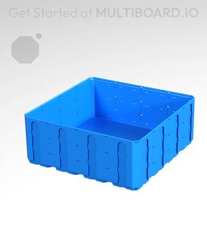 4x4x1.5 - Topped Multipoint Rail - Multibin Shell