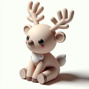 Adorable Minimalist Reindeer – The Perfect 3D Printed Holiday Companion!