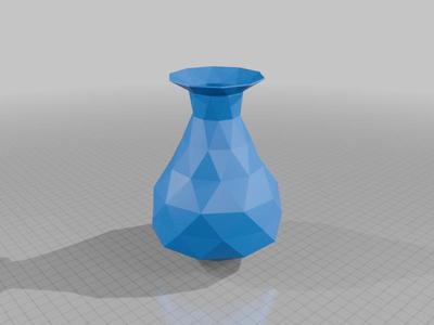 low poly vase