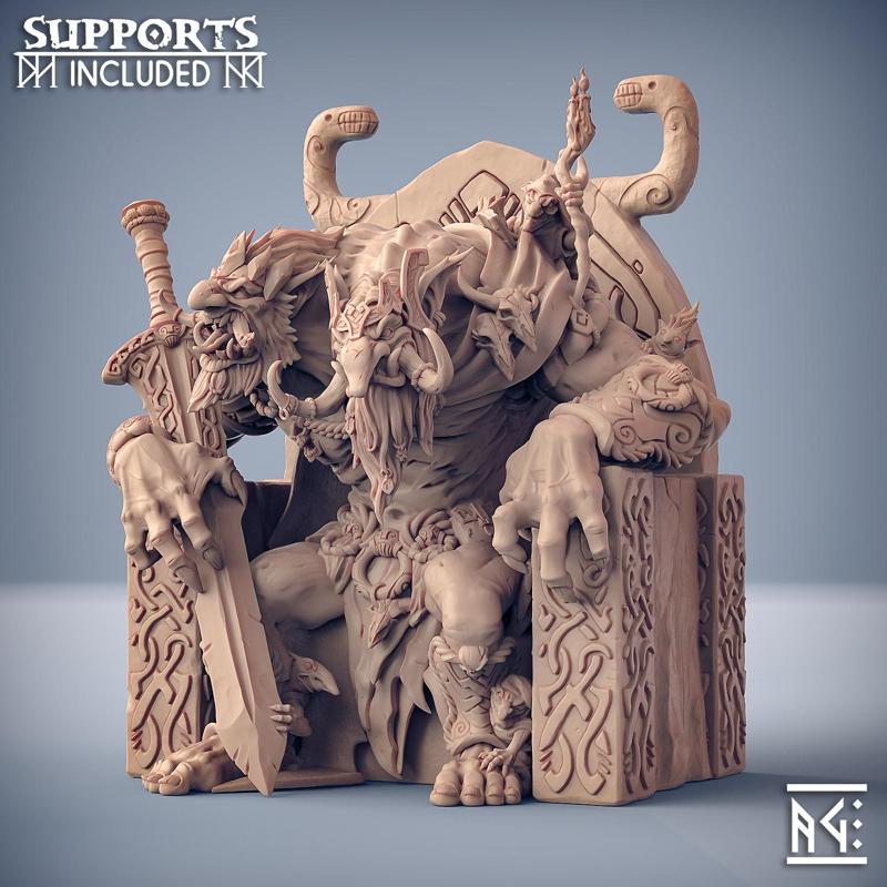 Trollking Drungvandel on his Throne