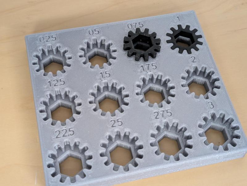 .5 Hex 3D Print Adapter (WCP-1121) Tolerance Test MM