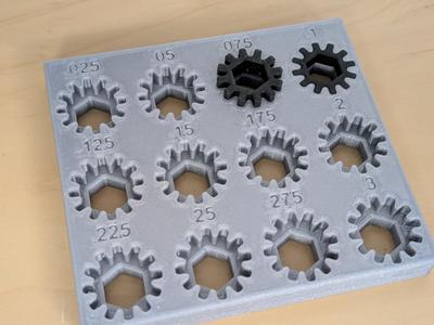 .5 Hex 3D Print Adapter (WCP-1121) Tolerance Test MM