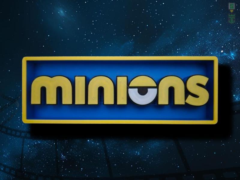 Minions Cinema Film Room Sign Box
