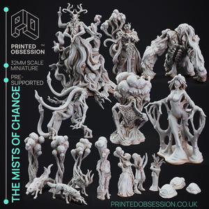 The Mists of Change pack- 21 Horror models - PRESUPPORTED - 32mm scale