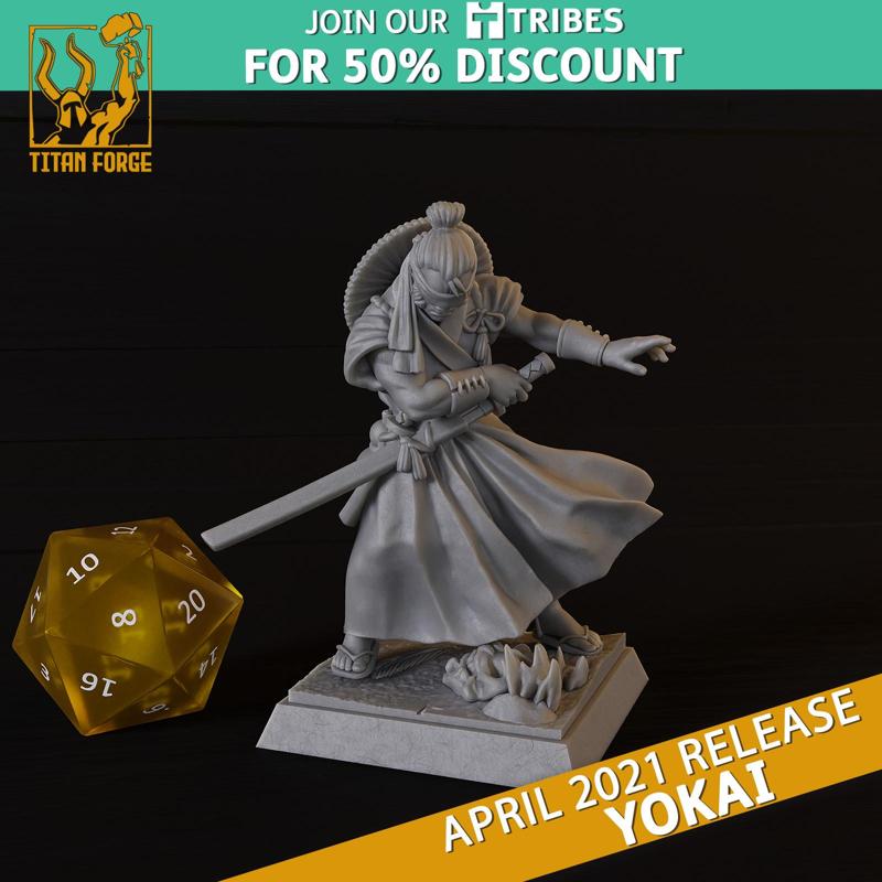 Zatoichi - Yokai - Titan Forge Miniatures April 2021