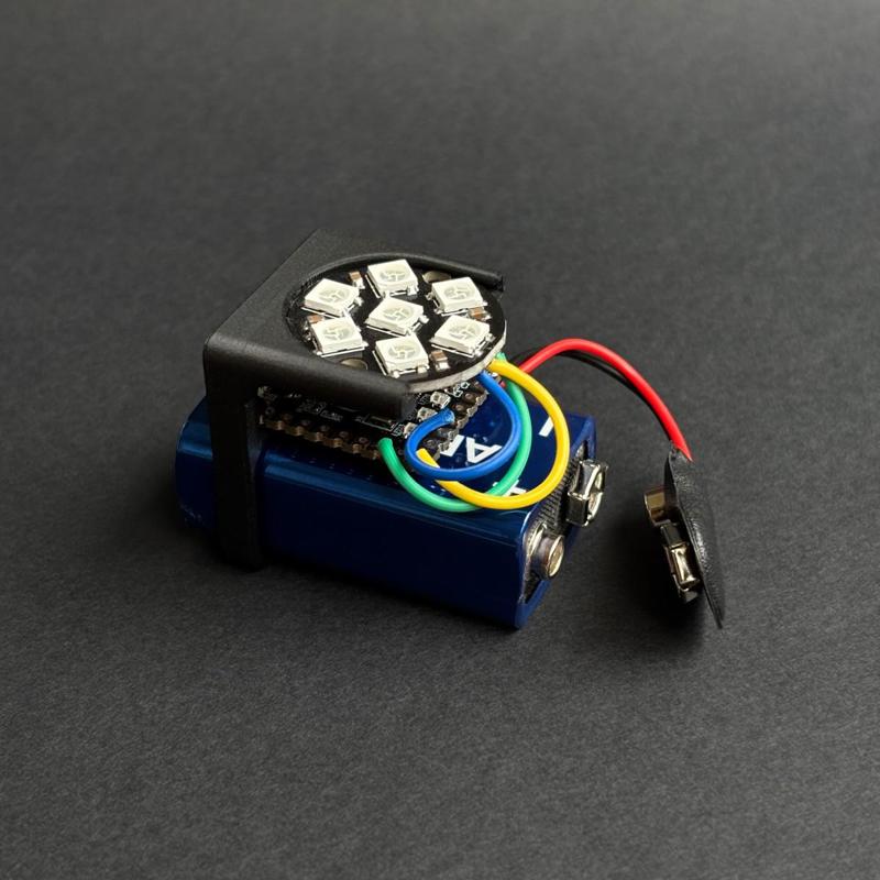 Round NeoPixel array clip