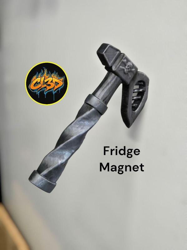 Heavy Metal Axe Fridge Magnet
