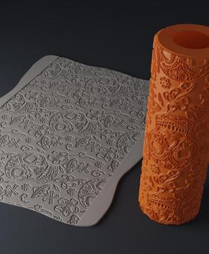Los Muertos Halloween Texture Roller