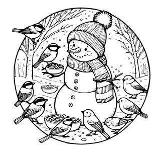Snowman (5) coasters