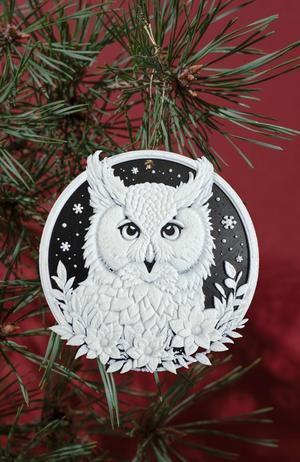 Christmas Owl Decoration