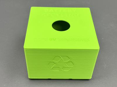 Battery Recycling Bin & Lid (Gridfinity compatible)