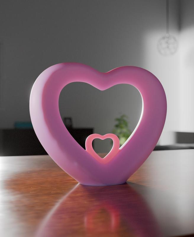 Nested Heart Sculpture