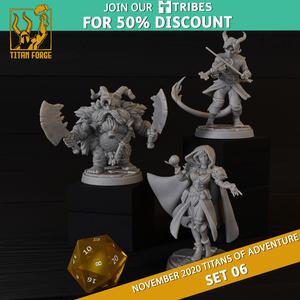 RPG - DnD Hero Characters - Titans of Adventure Set 6