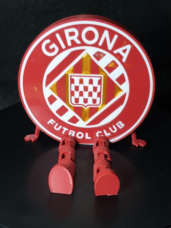 Girona FC shield with flexi legs
