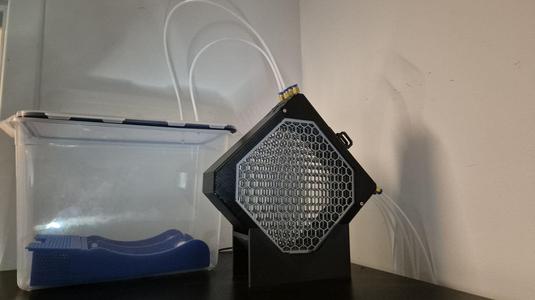 45° bracket for MMU buffer mounted on IKEA Lack housing - 45° Halter für MMU Buffer auf IKEA Lack Gehäuse