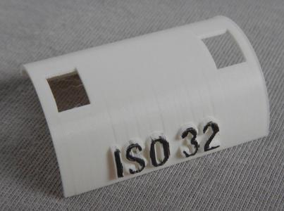 Schablone für DX-Code ISO 32; Template for DX code ISO 32
