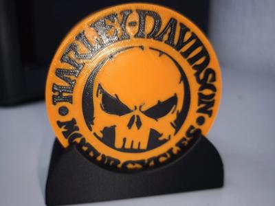 Harley Davidson Skull Coasters