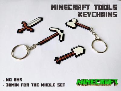 Minecraft Tools Keychains
