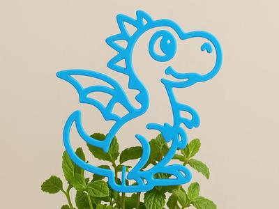 Plant Stake Dragon