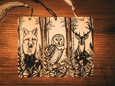 Mystic Woods Trio Bookmarks Set