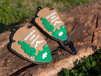 NPS Tick Removal Keychain Tool [Retractable]