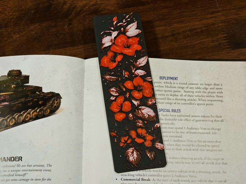 "Red Petals" - Bookmark