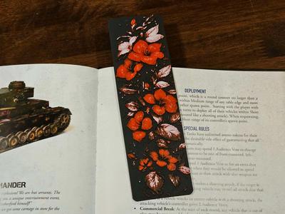 "Red Petals" - Bookmark