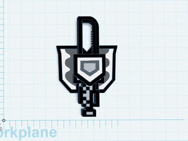 Monster Hunter Charge Blade Fidget Spinner