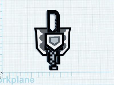Monster Hunter Charge Blade Fidget Spinner