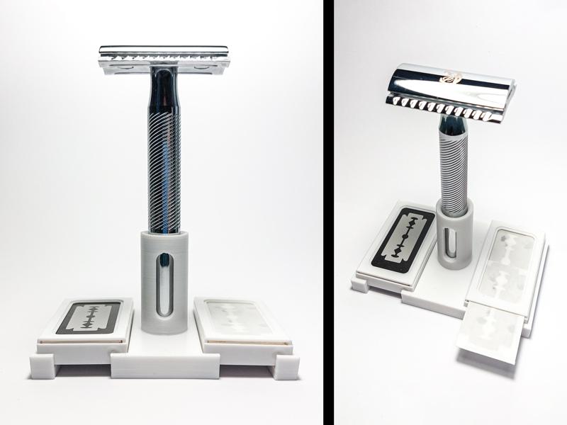 Safety Razor Stand (minimalistic) [Rasierhobel, Shaving Razor]