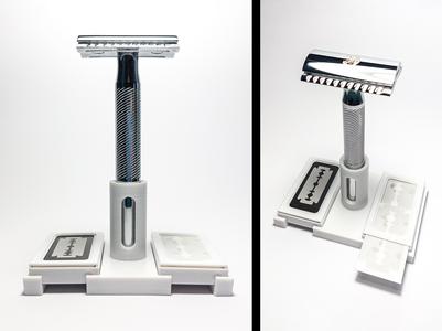 Safety Razor Stand (minimalistic) [Rasierhobel, Shaving Razor]