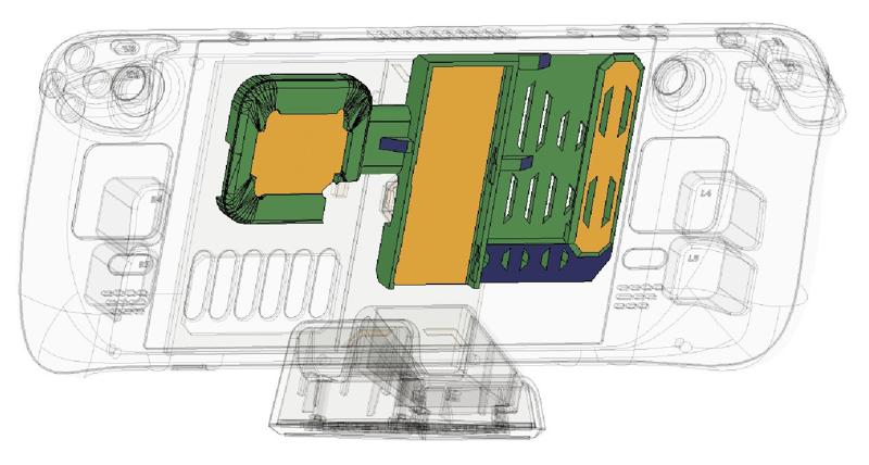 JSAUX HB0609 Steam Deck Modcase Adapters