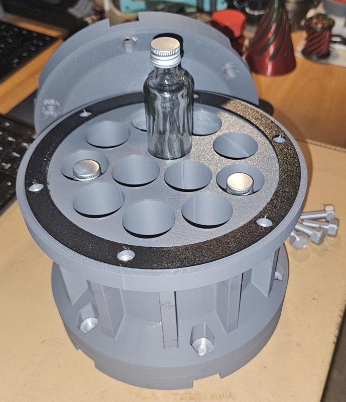 totally over-engineered vault for precious spirits