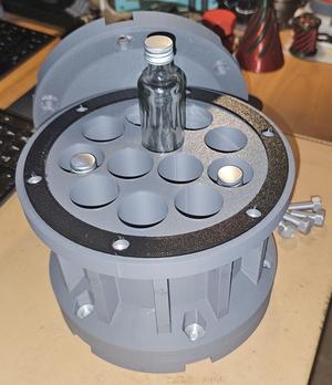 totally over-engineered vault for precious spirits