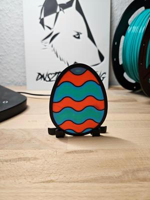 Easter Egg Colored - Window Picture