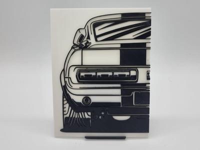 2D Wall Art Ford Mustang Eleanor
